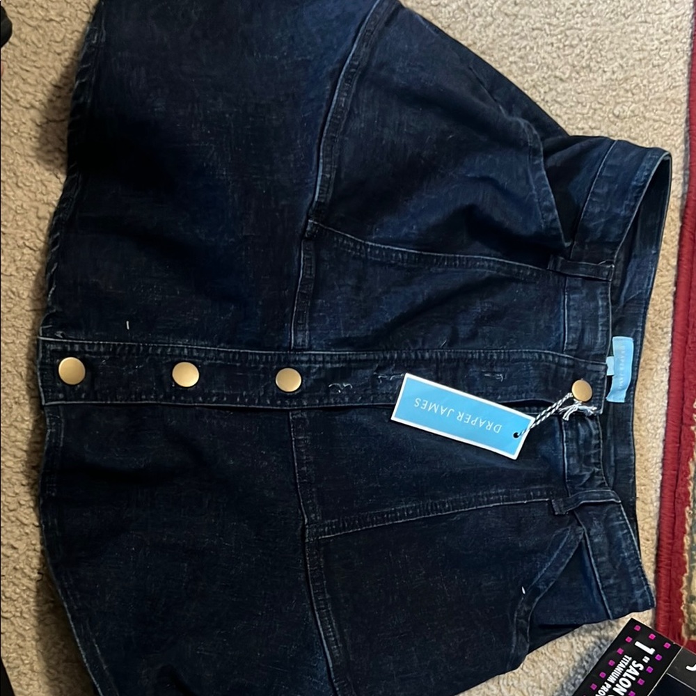 Draper James Dark Blue Mini Skirt
